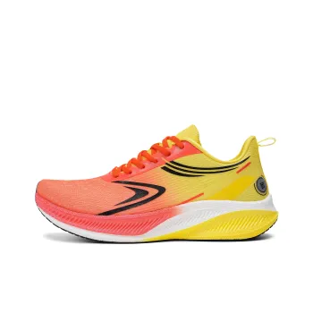 IWZI Low-Top Running Shoes Unisex Fluorescent Orange Yellow
