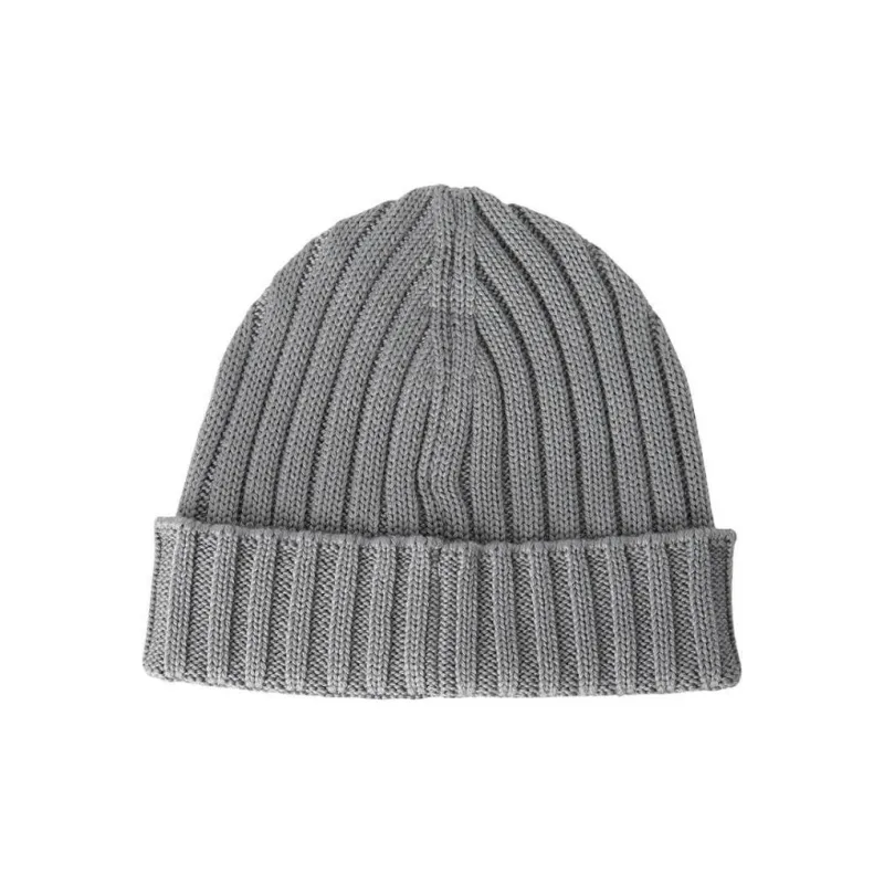 C.P.Company Logo Patch Ribbed Beanie-2