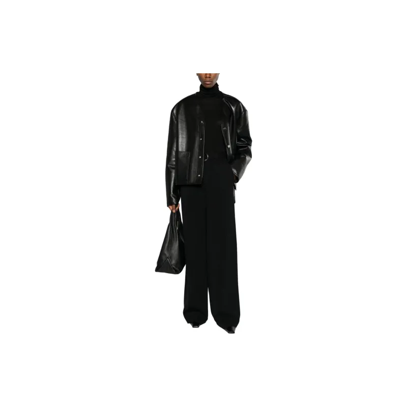NANUSHKA Faux leather Bomber Jacket-3