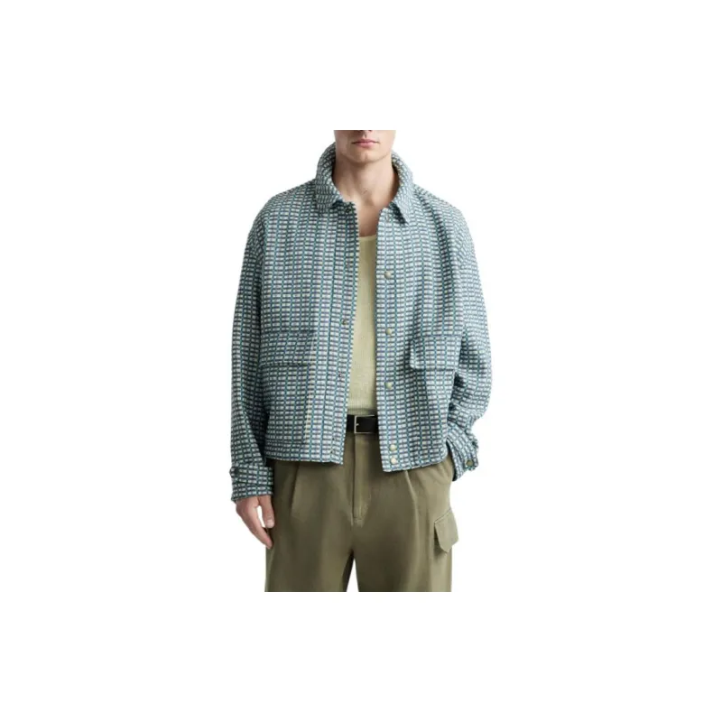 ZARA Jackets Men Blue-5