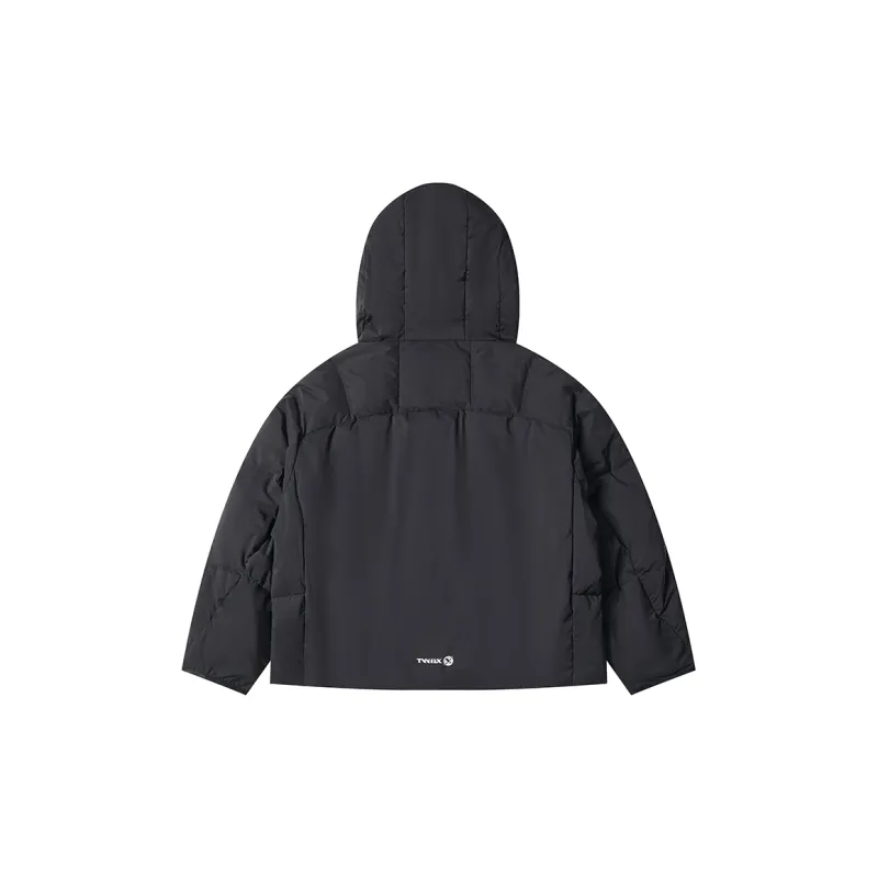 Teenie Weenie Men Dual use Hard Shell Windbreaker Jackets Unisex Urban Techwear Black TORAYDELFY Technical Fabric-1