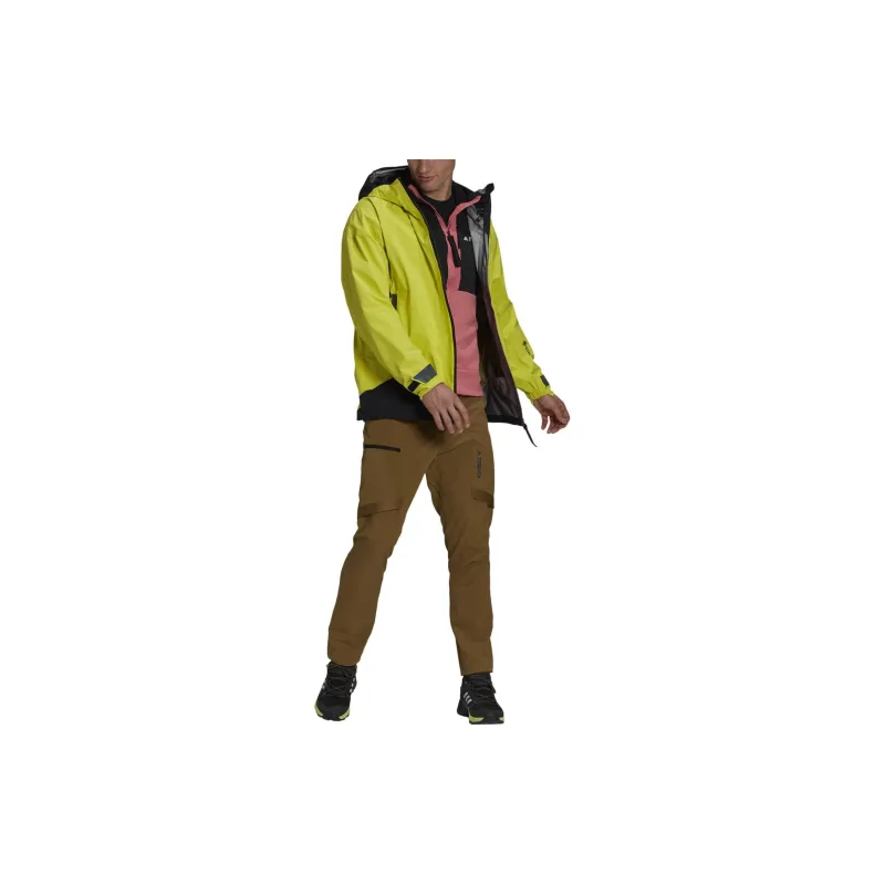 Adidas Terrex Jackets Men Green Yellow-2