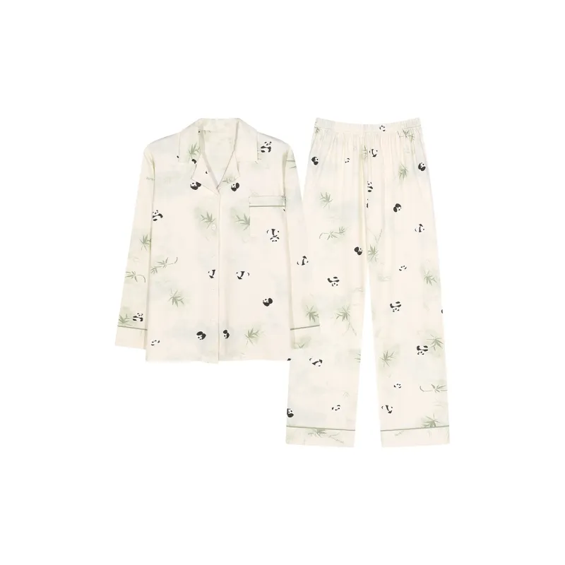 Mulong Family Pajama Set Women's Apricot-0