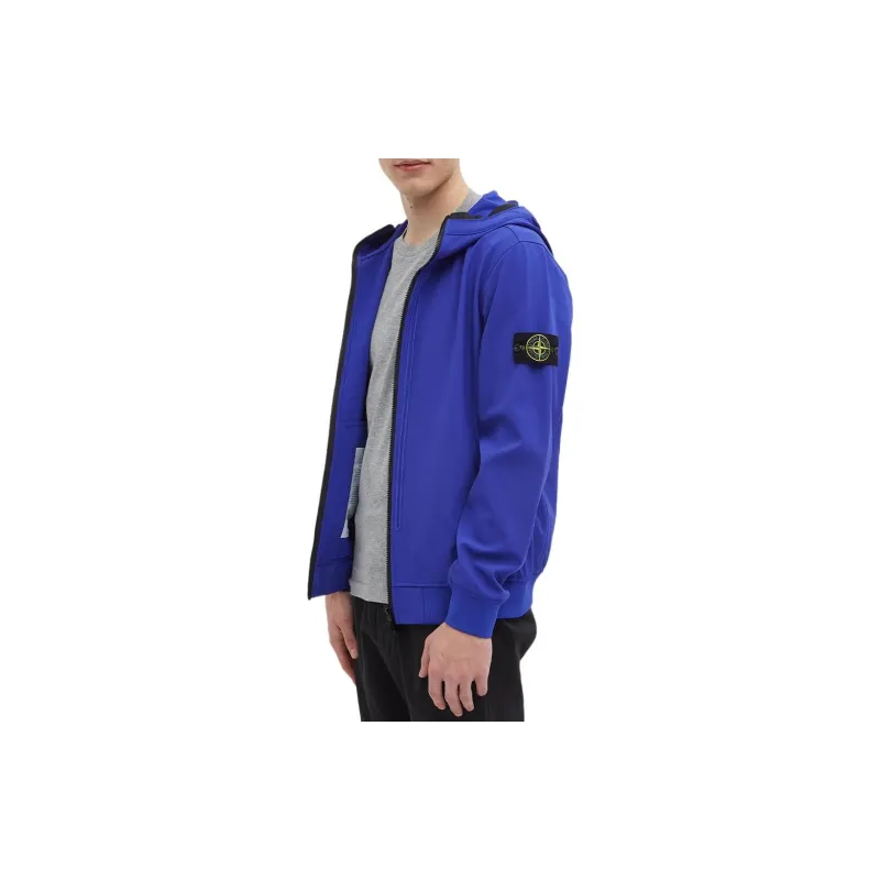 STONE ISLAND Logo Patch Zip Up Jacket-3