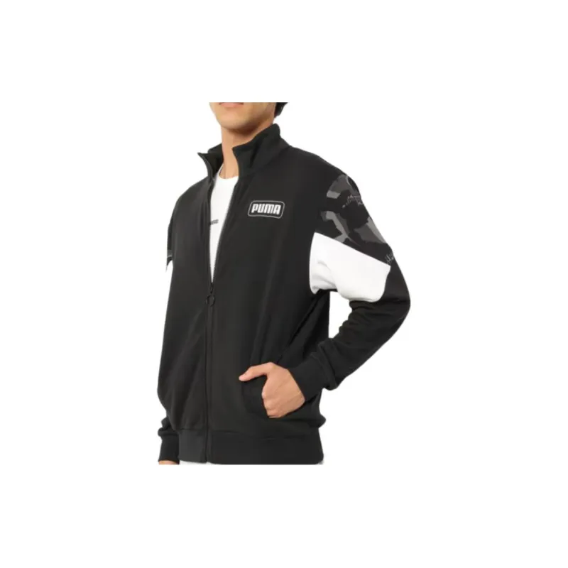 PUMA Rebel Camo Jacket Men's Black-2