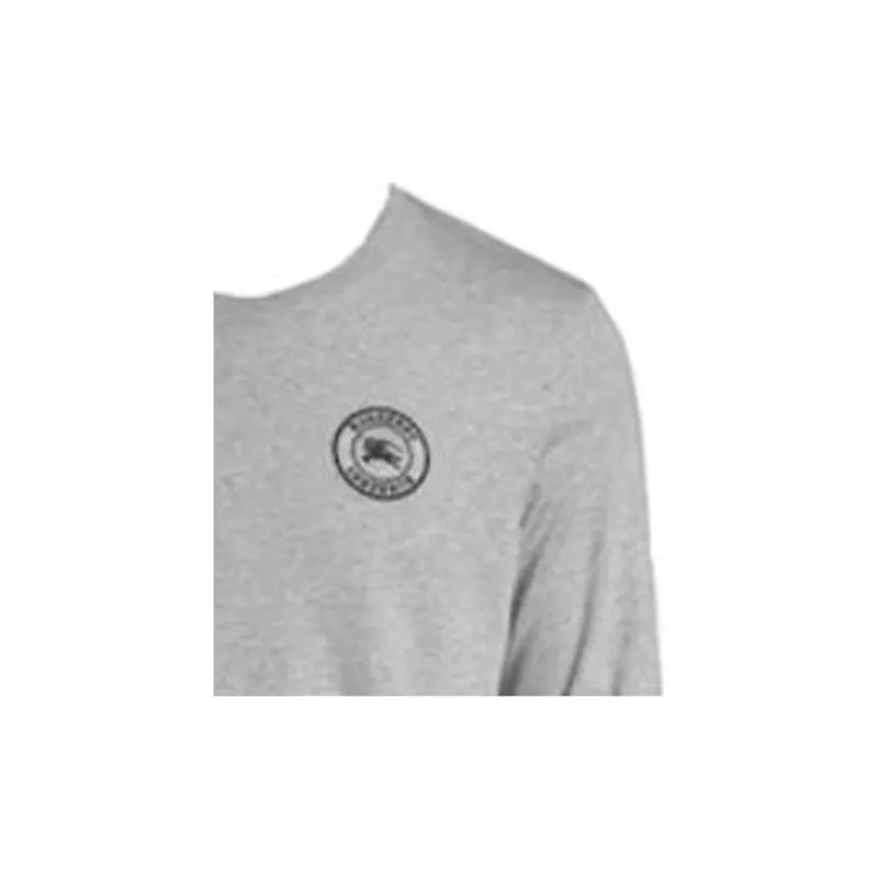 Burberry Embroidered Logo Cotton Long Sleeve T shirt-1