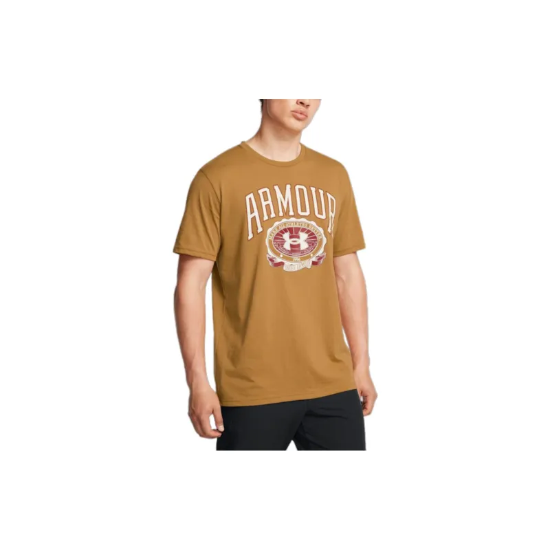 Under Armour Collegiate T Shirt Men's Ochre Yellow-2