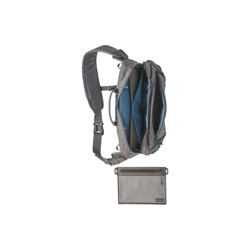 Patagonia Recycled Nylon Shoulder Bag, Crossbody Bag Unisex Potted Green-3