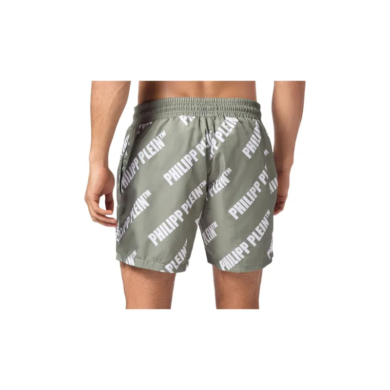 PHILIPP PLEIN Logo print Swim Shorts-2