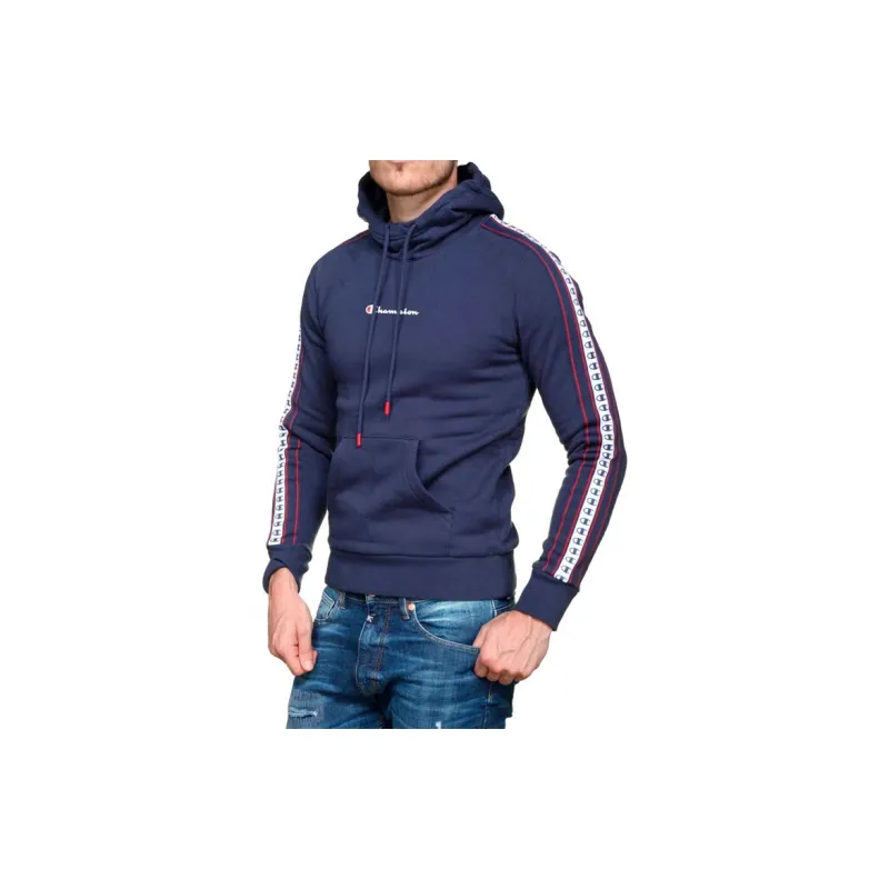 Champion Hooded Regular Sweatshirt Men's Blue-4