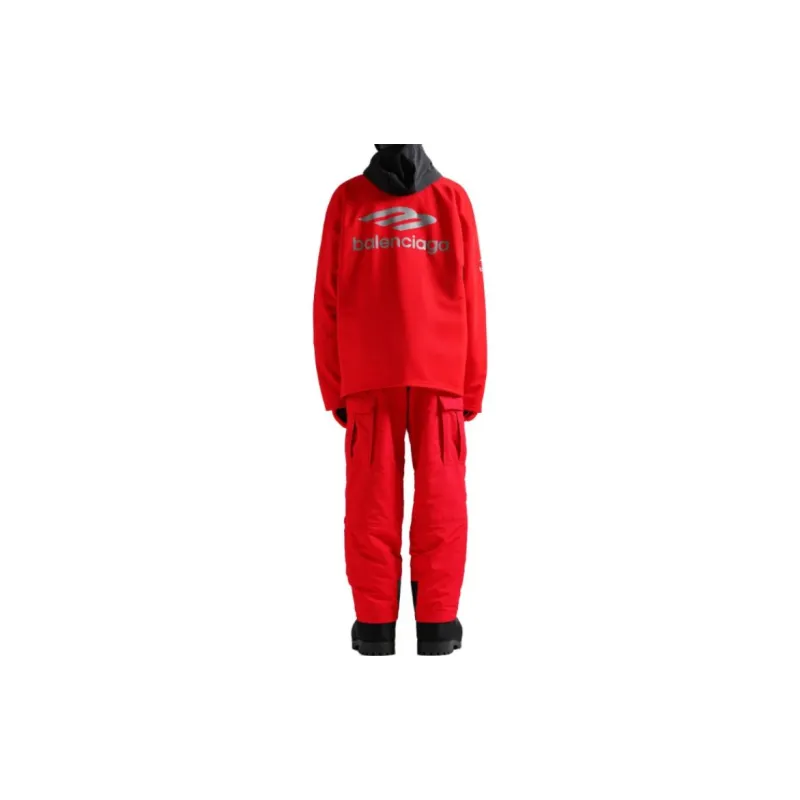 Balenciaga Cargo Pants Men's Red-3