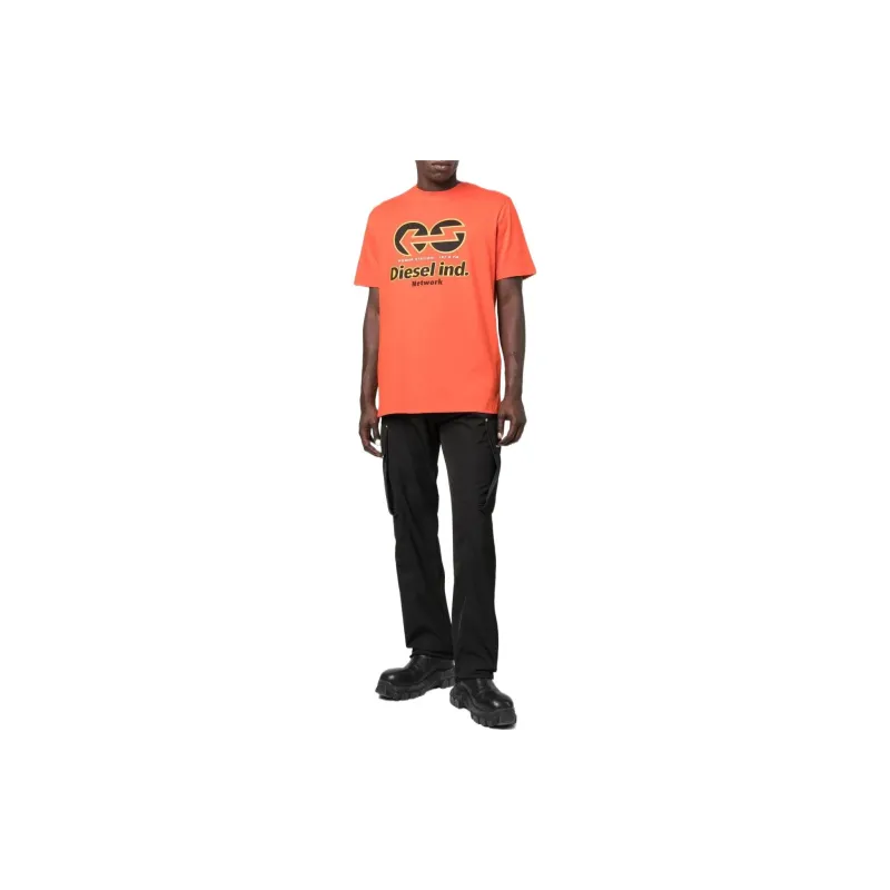 DIESEL T Shirts Men Orange-1