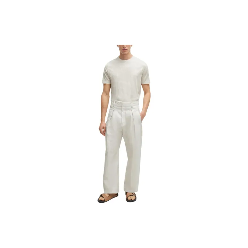 BOSS Cotton Jacquard T shirt-1