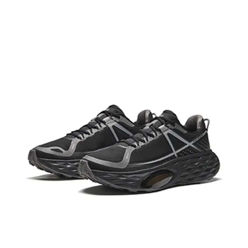 Anta ChengFeng Cushioning Anti Slip And Wear Resistant Low Top Trail Running Running Shoes Women's Black Gray-2