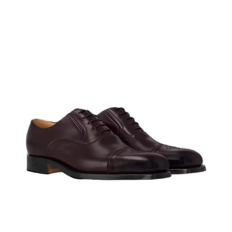 LOUIS VUITTON Varenne Dress Shoes Men's Red-2