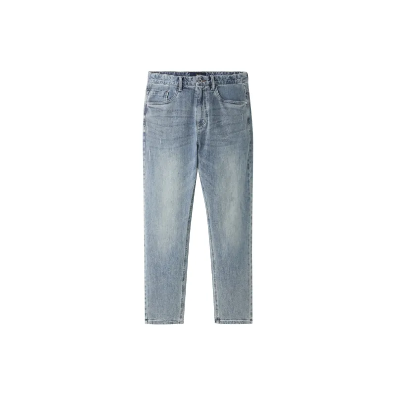 HLA Jeans Men Blue Gray Ox Transition Color Light D6-2