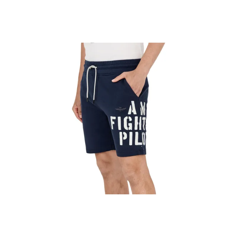 AERONAUTICA MILITARE Casual Shorts Men's Dark Blue-3