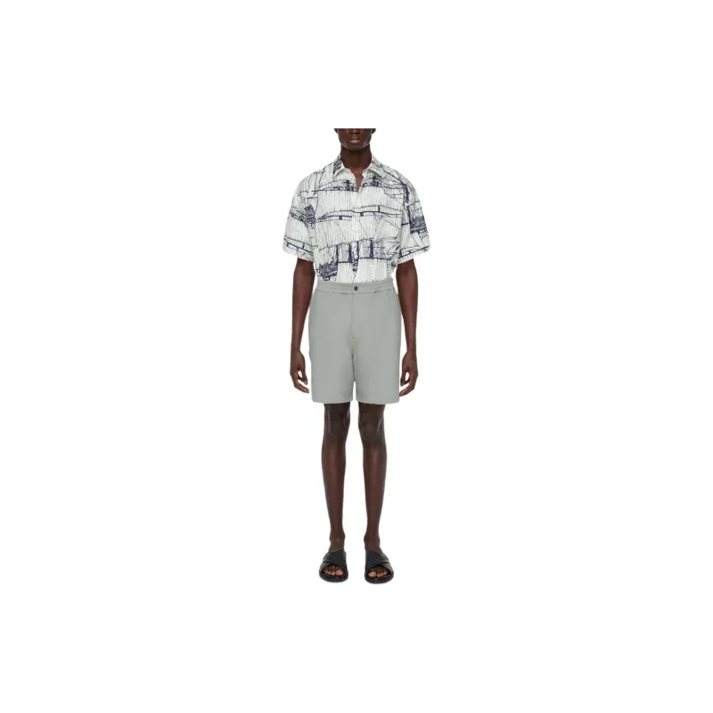 Ferragamo Logo embroidered Straight leg Shorts-1