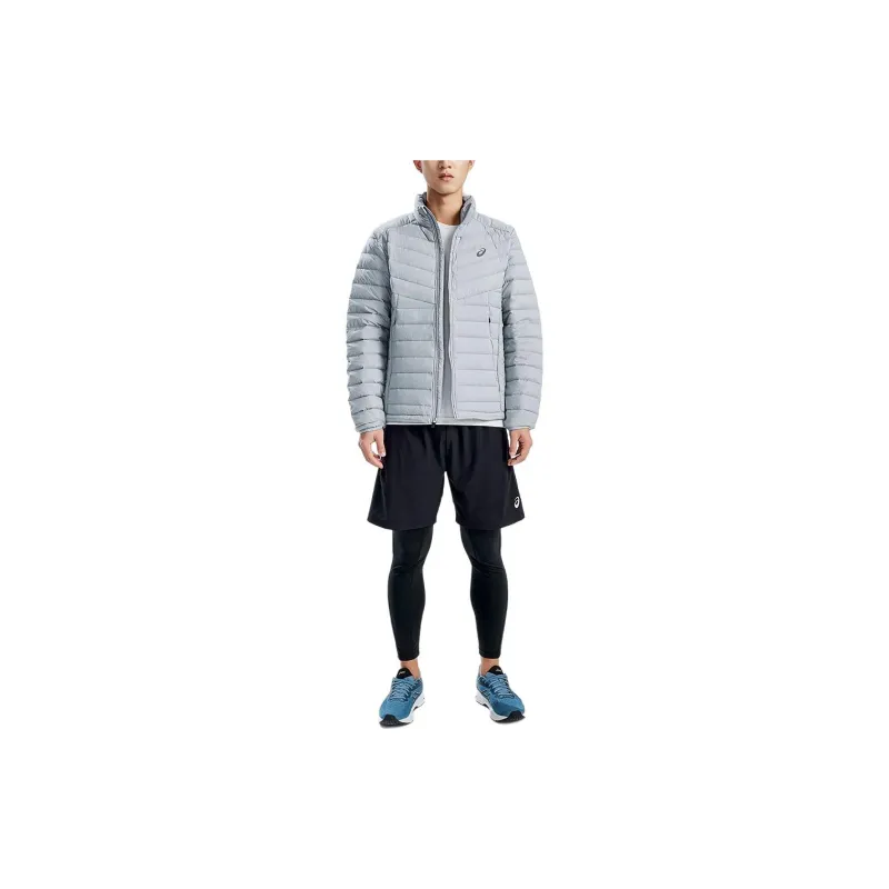 Asics Down Jackets Men Gray-4