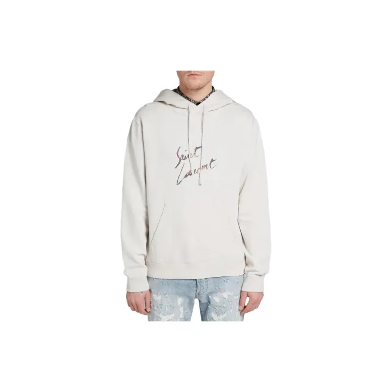 SAINT LAURENT SS23 Sweatshirt Men's White-1