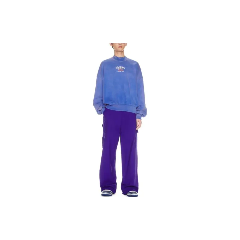 OFF WHITE Wave Off Boxy Crewneck -1