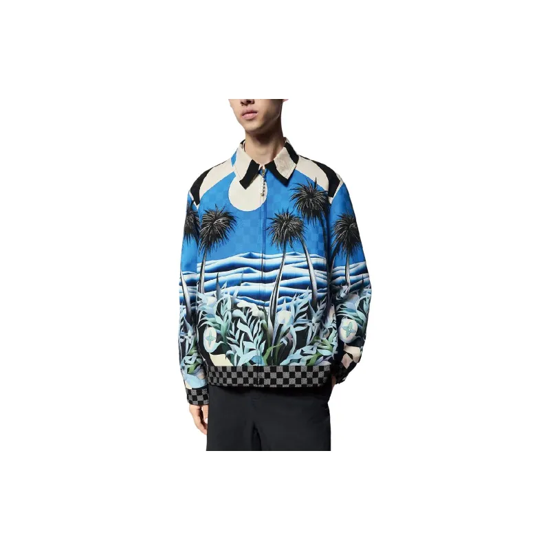 LOUIS VUITTON Printed Viscose Blouson-3