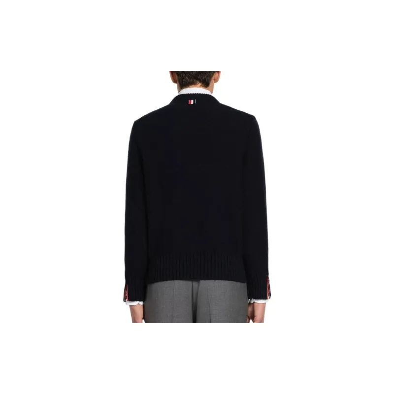 THOM BROWNE 4 Bar Crewneck Sweater-2
