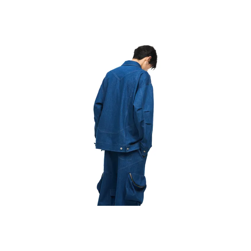RELABEL Jackets Unisex Blue-2