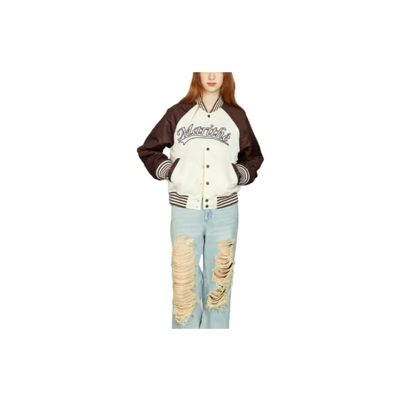Marithe Francois Girbaud Baseball Jacket Unisex-2