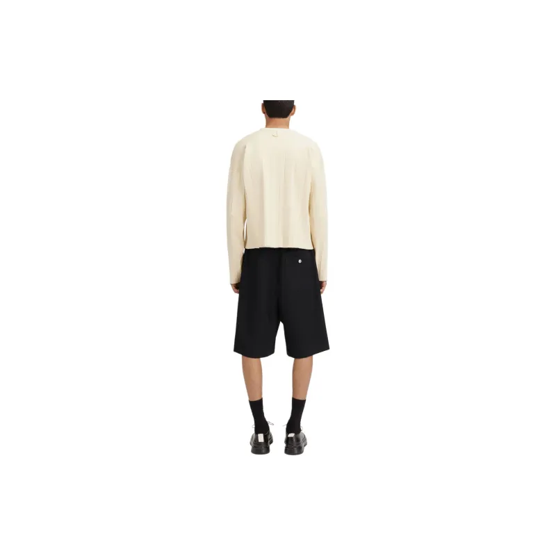 Jacquemus Pleated Ribbed Cardigan-2