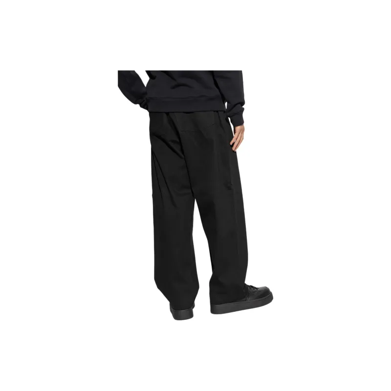 MOSCHINO Wide Leg Pleated Trousers-3