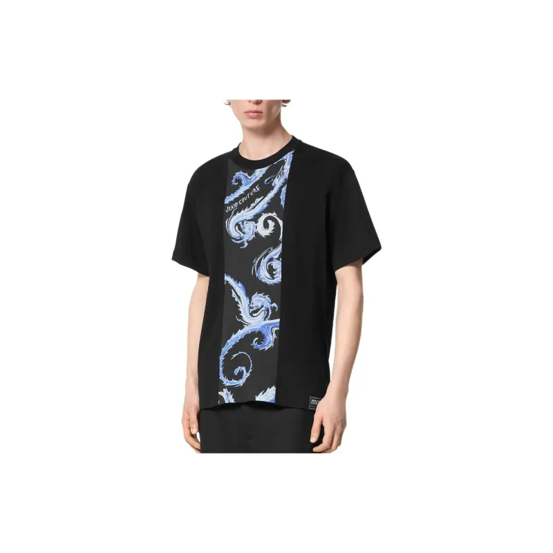 VERSACE JEANS COUTURE Barocco print Cotton T shirt-3