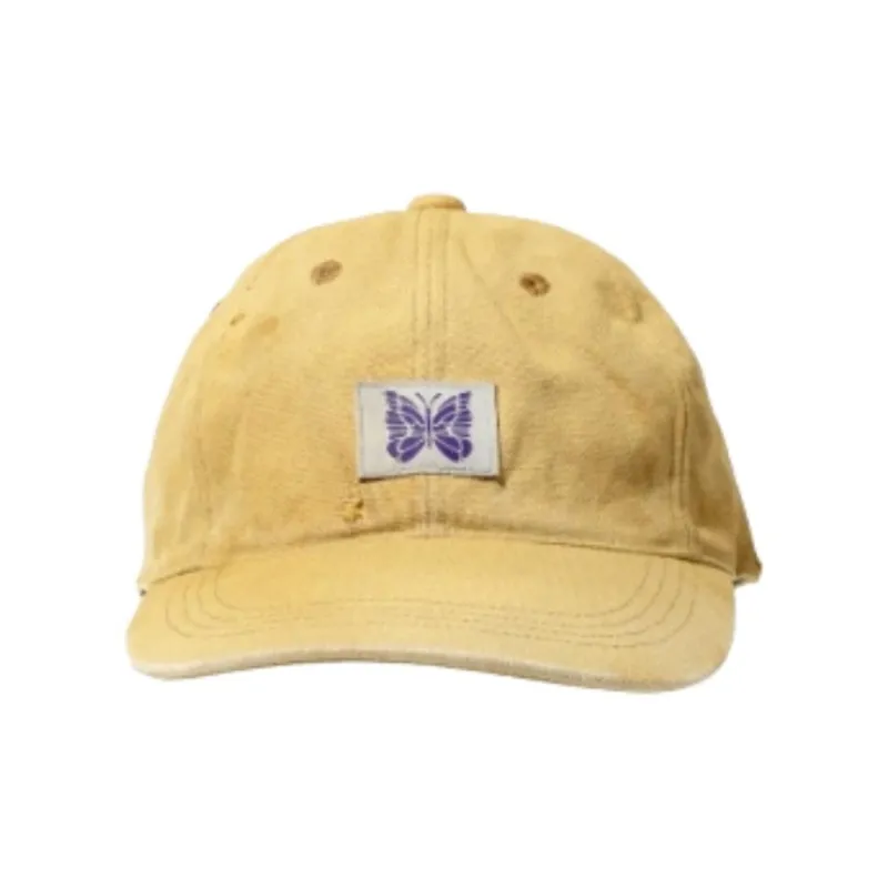 Needles Cotton Baseball Caps Unisex Yellow-1