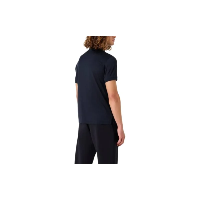 EMPORIO ARMANI Lyocell blend Jersey Polo Shirt With Embossed Ea Logo Embroidery-3