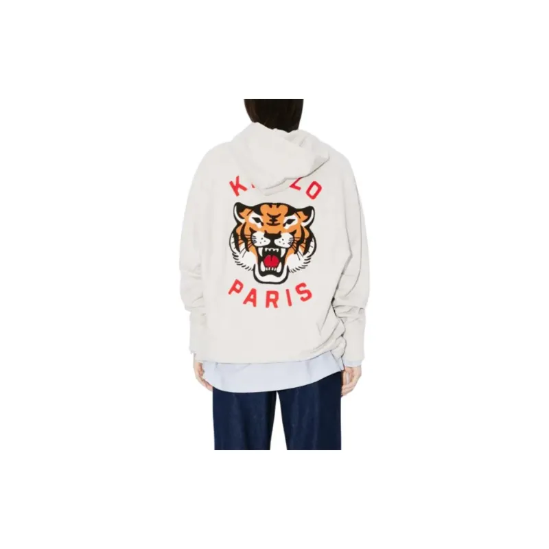 KENZO Lucky Tiger Genderless Embroidered Oversized Hoodie-7
