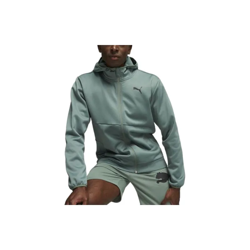 PUMA TRAIN ALL DAY Power Fleece Jackets Coats Men's Green-2