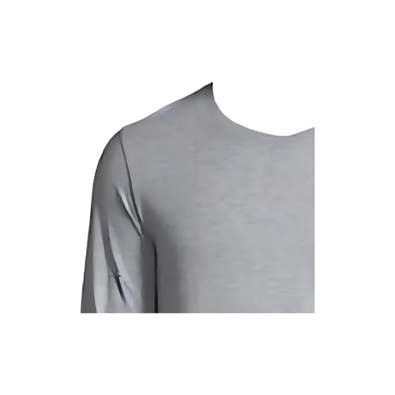 Burberry Embroidered Logo Cotton Long Sleeve T shirt-2