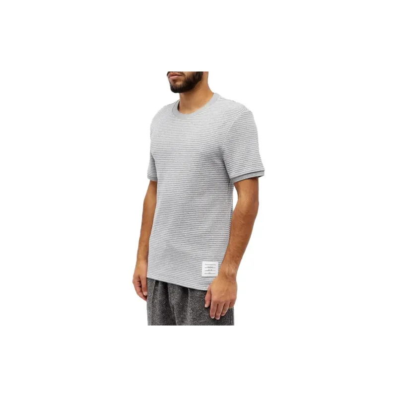 THOM BROWNE Pinstripe Pattern Crewneck T Shirt-3