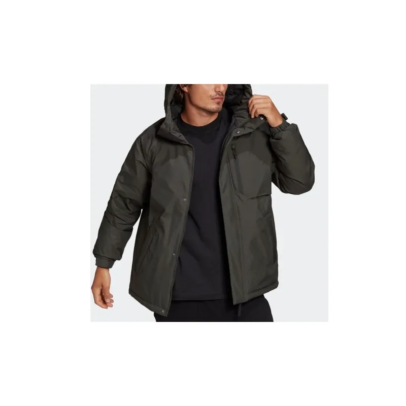 Adidas Down Jacket Men's Dark Earthy Brown-3