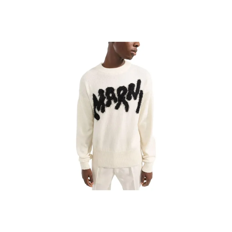 MARNI Sweaters Men White-4