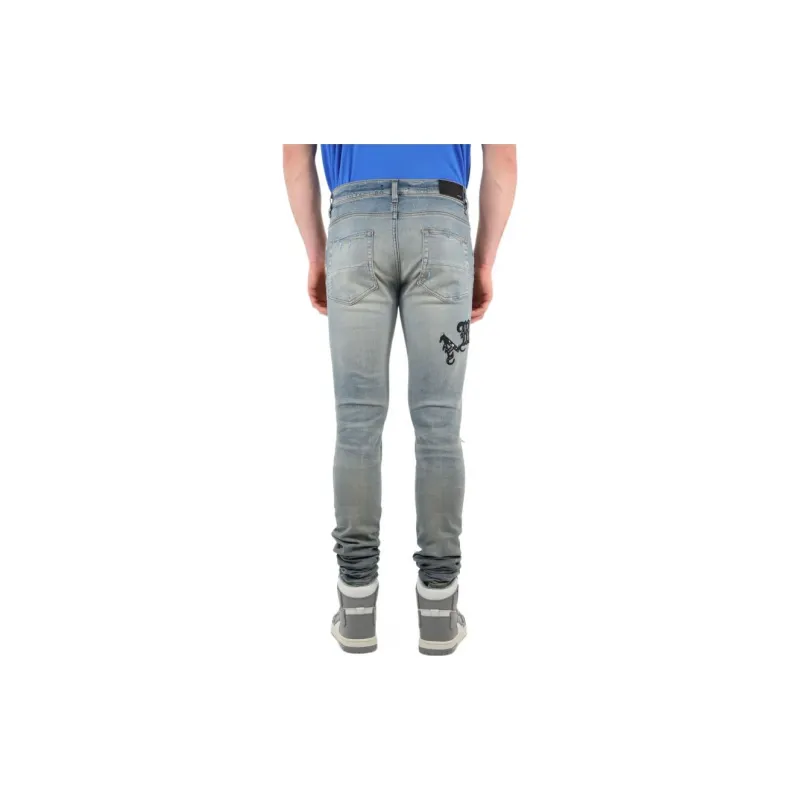 AMIRI Skinny Old English Logo Jean-2