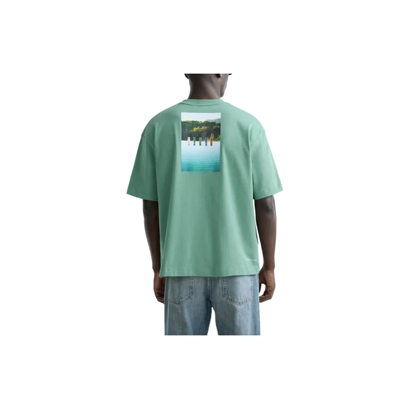 ZARA T Shirt Men's Medium Green-2
