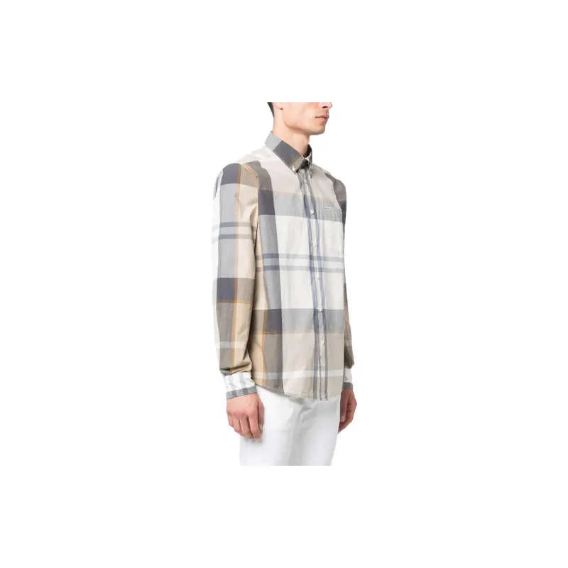 BARBOUR Long sleeve Plaid Cotton Shirt-2
