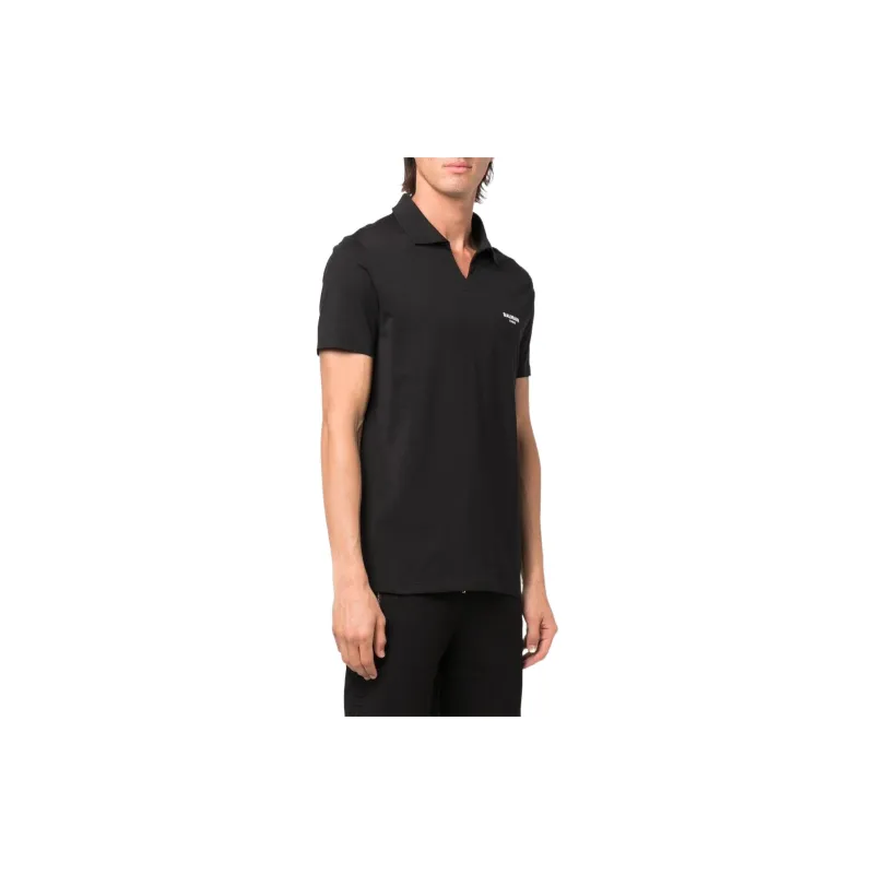 BALMAIN Polo Shirts Men Black-3
