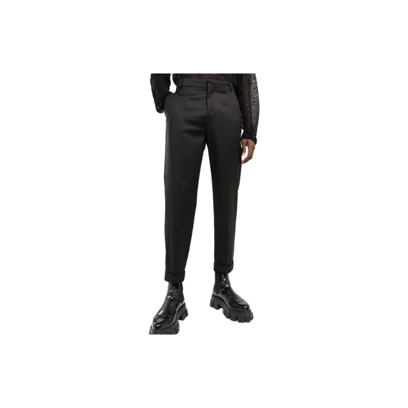 BALMAIN Turn Up Hem Cropped Trousers-4