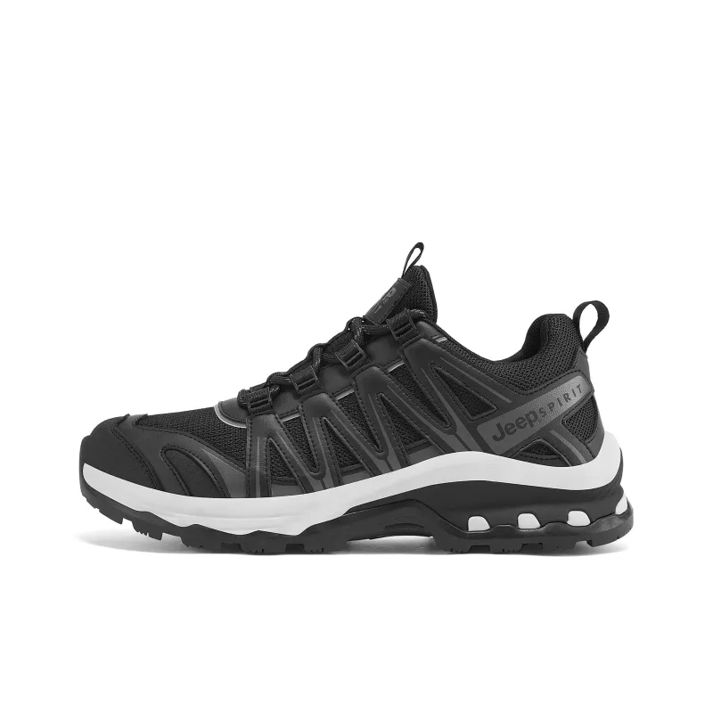 JEEP SPIRIT Low Top Outdoor Shoes Unisex Black-0