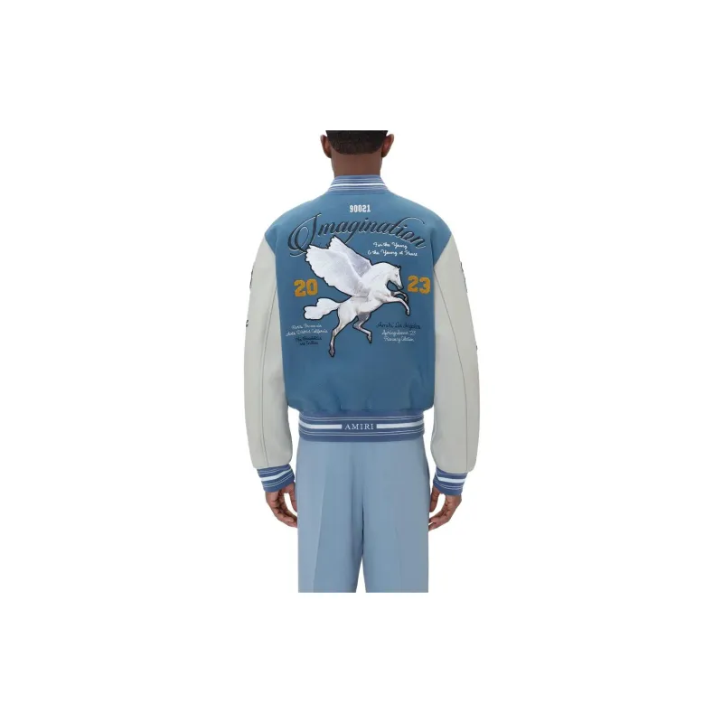 AMIRI Patch detail Varsity Jacket-4