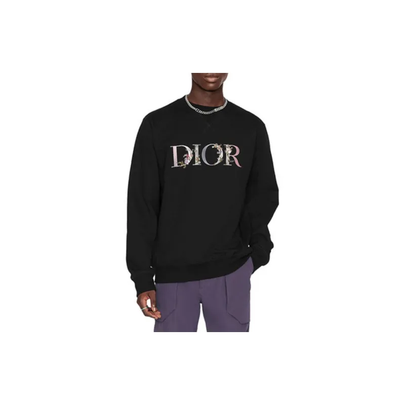 DIOR Floral Logo Crewneck-2