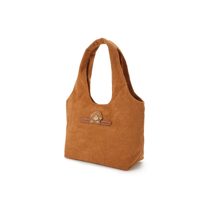 Hotwind Fabric Shoulder Bag Medium Size Women's Beige/Light Brown-2
