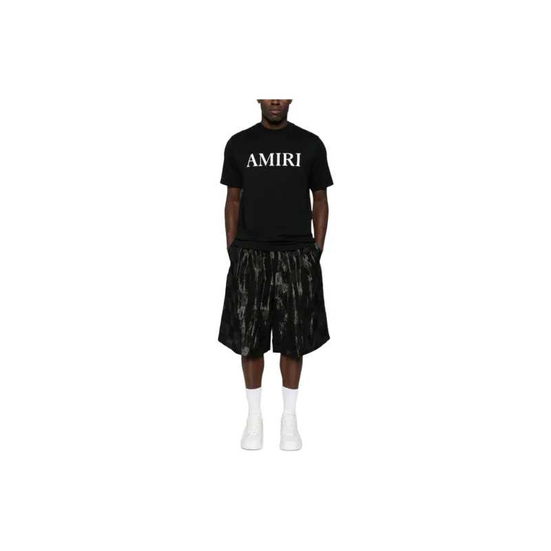 AMIRI Logo Printed Crewneck T Shirt-1